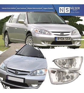 Nilser Civic Sis Farı 2004-2006 Vtec2 Sağ-Sol Takım Sis Lambası 