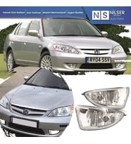 Nilser Civic Sis Farı 2004-2006 Vtec2 Sağ-Sol Takım Sis Lambası 