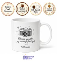 Sürekli Fotoğraf Çekilen Arkadaşa Filtresiz Güzellik Poz Ver Kupası Hediye