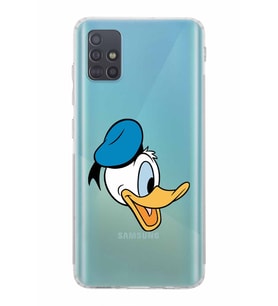 Samsung Galaxy A51  Kamera Korumalı  Kapak Donald Duck Tasarımlı  Şeffaf Kılıf