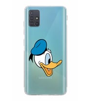 Samsung Galaxy A51  Kamera Korumalı  Kapak Donald Duck Tasarımlı  Şeffaf Kılıf