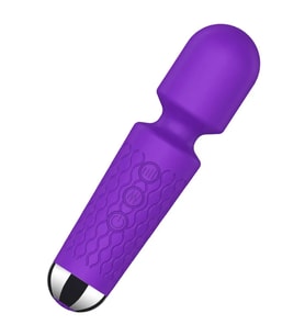 Şarjlı Wand Vibratör 15 cm Mor