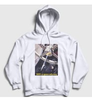 Presmono Unisex Beyaz Space Station Film 2001 A Space Odyssey Kapüşonlu Sweatshirt 241880tt