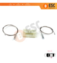 Renault Clio MK3 2005-2014 5-Kapı 8200291151 İçin Elektrikli Arka Sol Cam Kriko Tamir Seti