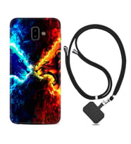 Samsung J6 Plus J7 Prime J7 Pro M20 Kılıf Boyun Askılı Silikon Red Blue Leon 1714