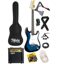 Midex AGE-80BL Amfili Full Elektro Gitar Seti 4/4 Yetişkin 39 İnç Blue - OUTLET