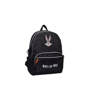 Okul Çantası Bugs Bunny 4 Bölmeli Siyah