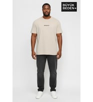 Erkek Büyük Beden Orta Brooklyn Baskılı 3xl-6xl Bisiklet Yaka Tshırt SPR26BTS510-8