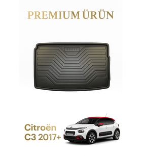 Citroën C3 2017+ Uyumlu 3D Bagaj Havuzu Premium