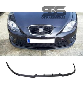 Seat Leon Mk2 Cupra R Uyumlu Ön Lip Mat Siyah Ön Tampon Lip