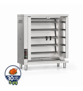 Pimak Radyanlı Piliç Çevirme Makinesi Tüplü 30 Piliç