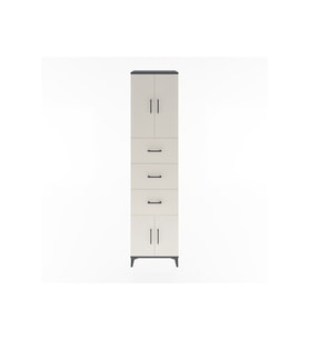 Hyperion Dolap 2 Raflı 3 Çekmeceli 4 Kapaklı 60x44x243 Antrasit-Aytaşı