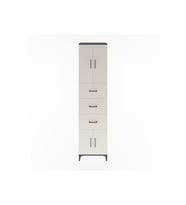 Hyperion Dolap 2 Raflı 3 Çekmeceli 4 Kapaklı 60x44x243 Antrasit-Aytaşı