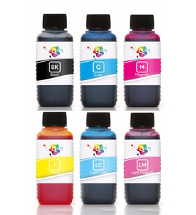 QC Epson T0801 T0806 Uyumlu Kartuş Mürekkebi PRO Serisi 100ml Set 6 Renk