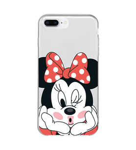 Iphone 7 PLUS - 8 PLUS Uyumlu Mouse Tasarımlı Şeffaf Telefon Kılıfı