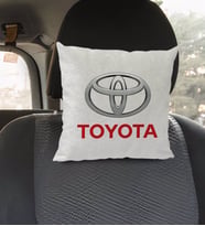 BK Gift Toyota Tasarımlı Kare Araç Koltuk Yastığı-1