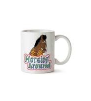Horsin Around Porselen Kupa Bardak