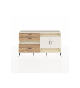 Arges Konsol 4 Raflı 3 Çekmeceli 2 Kapaklı 176x30x99 Aytaşı-Aytaşı/Çam