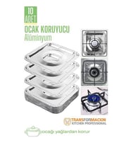 Ocak Koruyucu Folyo - Kızartma Yemek Yağ Koruyucu Folyo 10 ADET