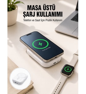 Akıllı Saat Telefon 4’Ü 1 Arada 10000 Mah Yeni Nesil