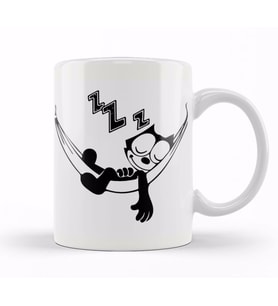 Felix the Cat  Hammock Kupa Bardak Porselen