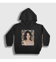 Presmono Unisex Çocuk Beyaz Poster V2 Kim Sejeong Kapüşonlu Sweatshirt 524328tt (Siyah)