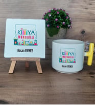 Kimya Mühendisi Hediye Seti Kupa Bardak T Kulplu ve Dekoratif Taş Mühendisler Günü Hediyesi (Model 5)