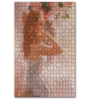 Cakapuzzle Sarı Gelin Vazo Çiçek Yağlı Boya Resmi Puzzle Yapboz MDF (Ahşap) (120 Parça)