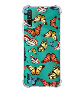 PrintiFy Xiaomi Redmi 9T Uyumlu Water Color 2 Baskılı Şeffaf Köşe Korumalı Antişok Kılıf