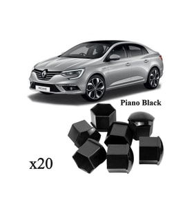 MEGANE 4 SEDAN 2016-2023 MODEL ARASI ARAÇLARA UYUMLU BİJON KAPAĞI TAKIM PİYANO SİYAH