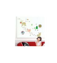 DUVAR ÇIKARTMA STICKER DEKORATİF DUVAR KAĞIDI,SÜS  İKİ ADET ORMANLI DESENLİ PVC 48X33X0,5CM