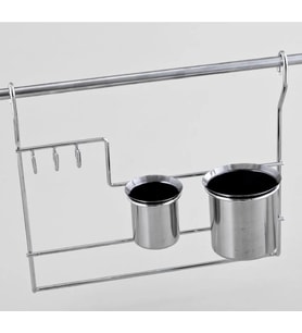 Çağdaş İkili Kaşıklık Inox (Gri)
