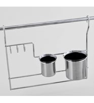 Çağdaş İkili Kaşıklık Inox (Gri)