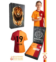 Galatasaray Orijinal 23-24 Sezonu Sarı Kırmızı Kişiye Özel Çocuk Forma Kutulu (Sarı-Kırmızı)
