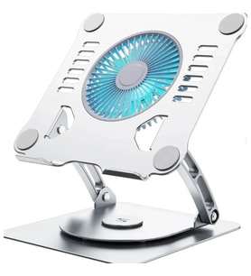 V5.1 360 Rotating Elektrikli Fanli Laptop Stand ZR524