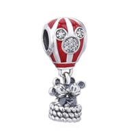 Nur Silver Micky Mouse Balon Gümüş Charm NUR-BL12453