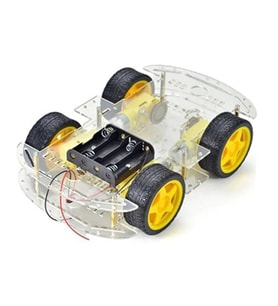 4WD Çok Amaçlı Mobil Robot Platformu - Şeffaf