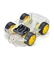 4WD Çok Amaçlı Mobil Robot Platformu - Şeffaf