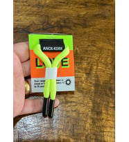 NEON YEŞİL BAĞCIKLI TASARIM ARMA DİKİŞ APLİKE 7X3 CM
