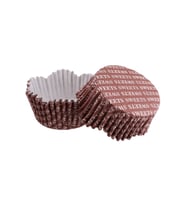 Cupcake Kalıbı Pet Kapsül Dalgalı Sweets Yazılı Kek Kalıbı 65X38 MM (100 Adet)