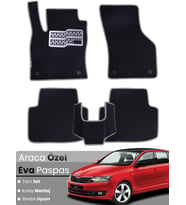 SKODA FABİA 3 (2014-2021) Uyumlu EVA Paspas Tam Set–Oto Paspas,Araca Özel,Kolay Montaj