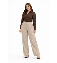 Kadın Boru Paça Kumaş Pantolon BGL-ST05386