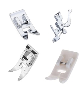 Aile Dikiş Makinası Alçak Tutuculu 5mm 7mm Teflon Zigzag Ayak Set