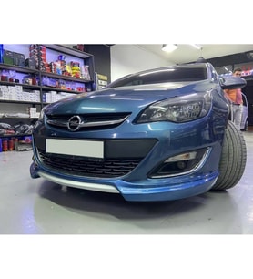 Opel Astra J HB Makyajlı Kasa Ön Ek Mat Siyah Plastik Karlık 2012-2015