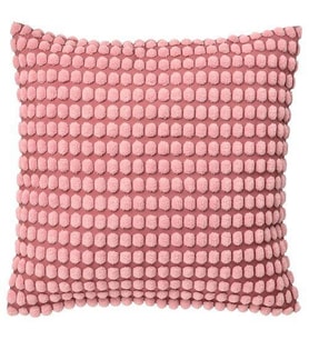 Kırlent Kılıfı Açık Pembe Renk MeridyenDukkan 50x50 Puantiye Temalı Ev Tekstili