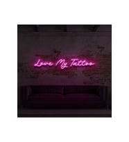 Love My Tattoo Yazılı Neon Tabela