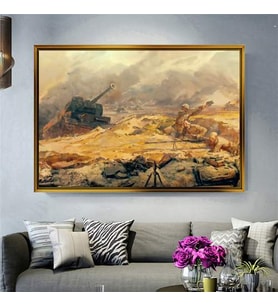 Altın Çerçeveli dekoratif tablo l685 (Gold)