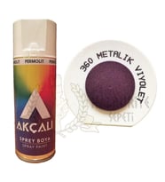 Akçalı Akrilik Sprey Boya METALİK VİYOLET MOR (Simli) 400 ml - 360