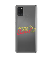 Samsung Galaxy A21S Uyumlu Better Call Saul Tasarımlı Şeffaf Telefon Kılıfı