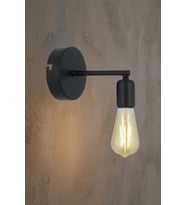 Prestex Tekli Aplik - Yatak Odası, Banyo Uyumlu Duvar Aplik (Siyah)
